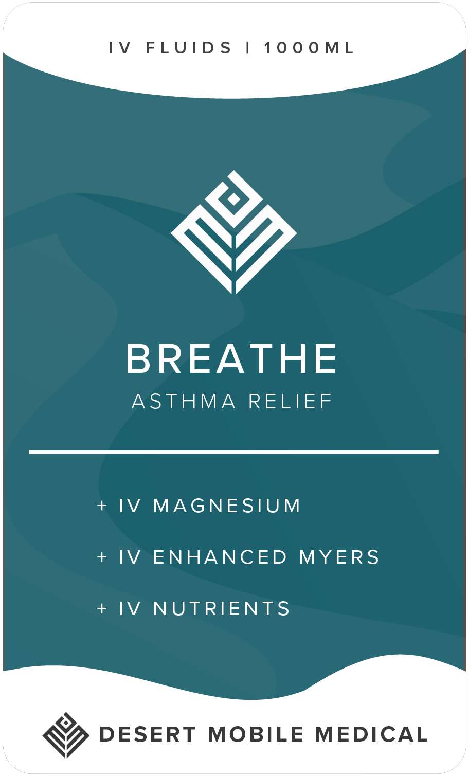 Breathe Asthma from Nourish IV by Desert Mobile IV Drip Example