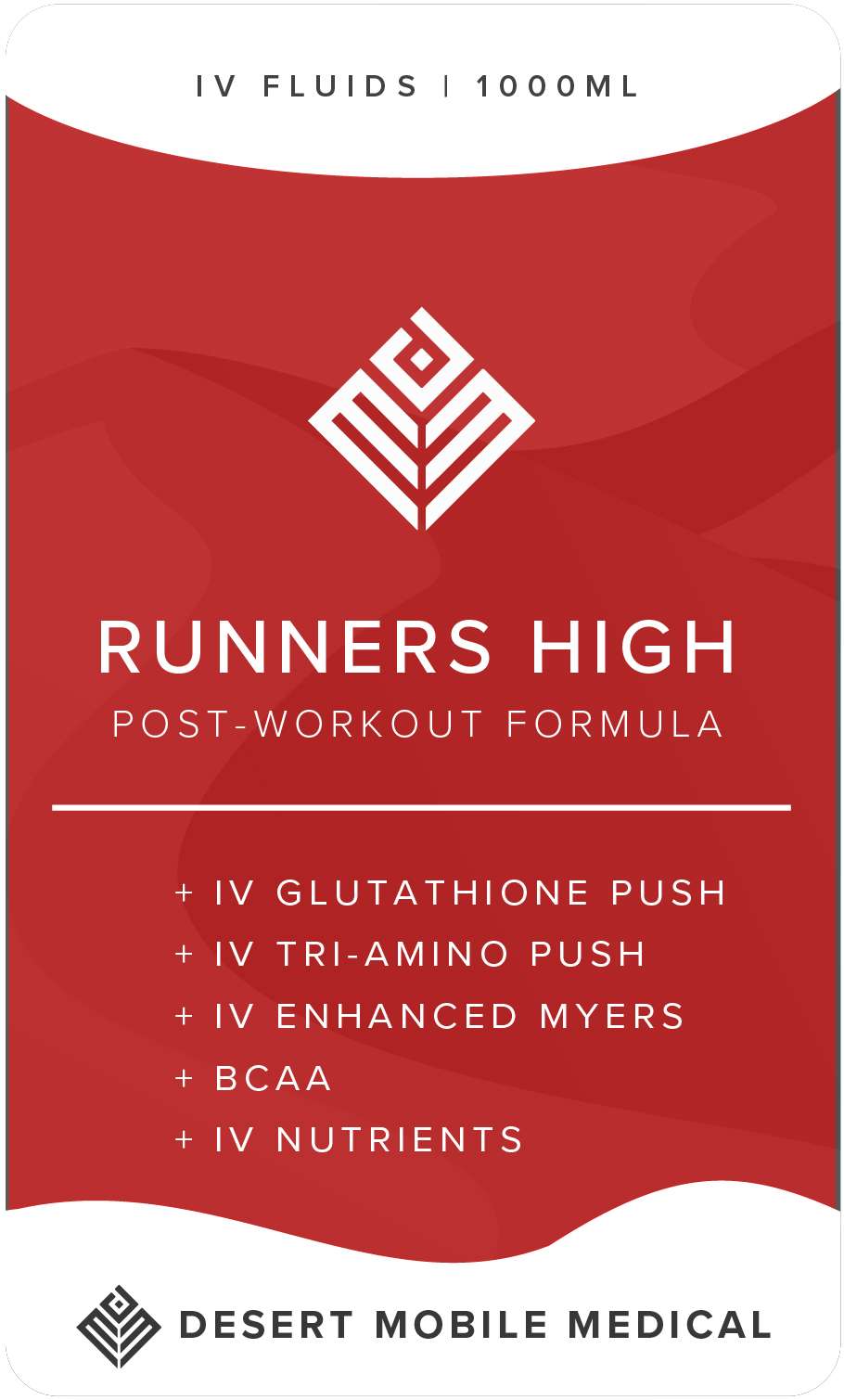Runners High Post-Workout from Nourish IV by Desert Mobile IV Drip Example
